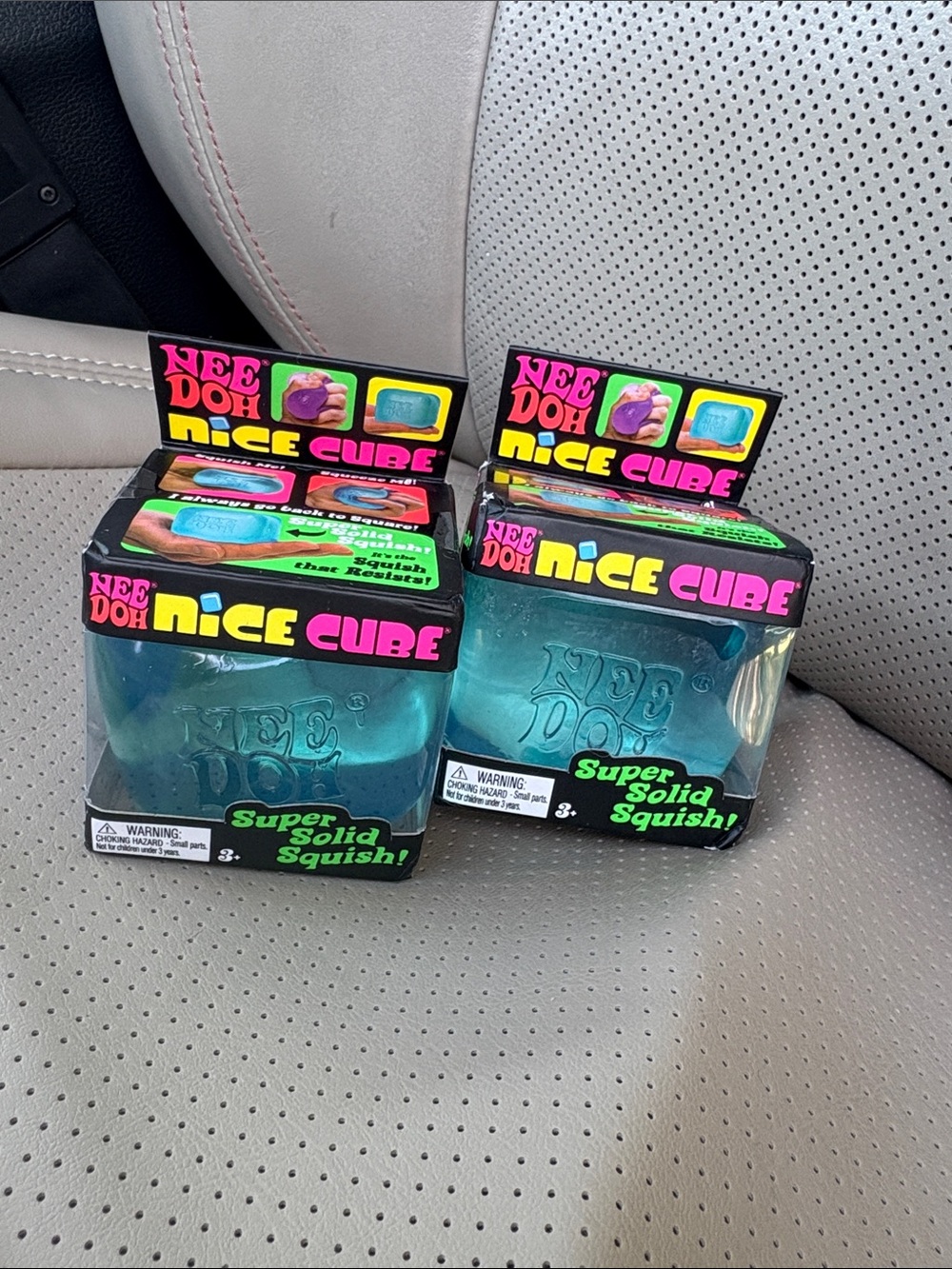 NeeDoh Nice Cube Super Solid Squish - Teal Blue